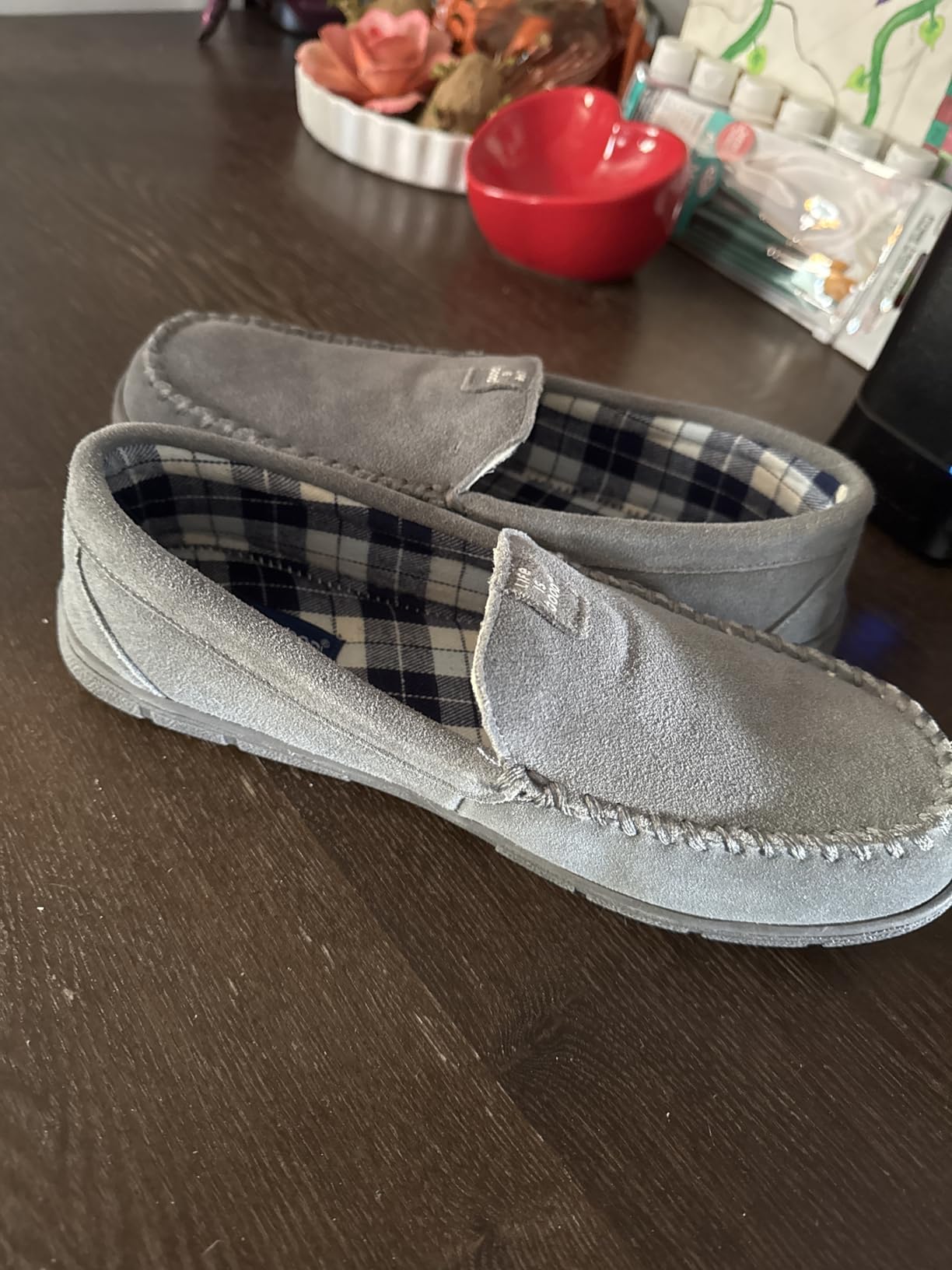 ULTRAIDEAS Men's Luke Moccasin Slippers customer photo 2