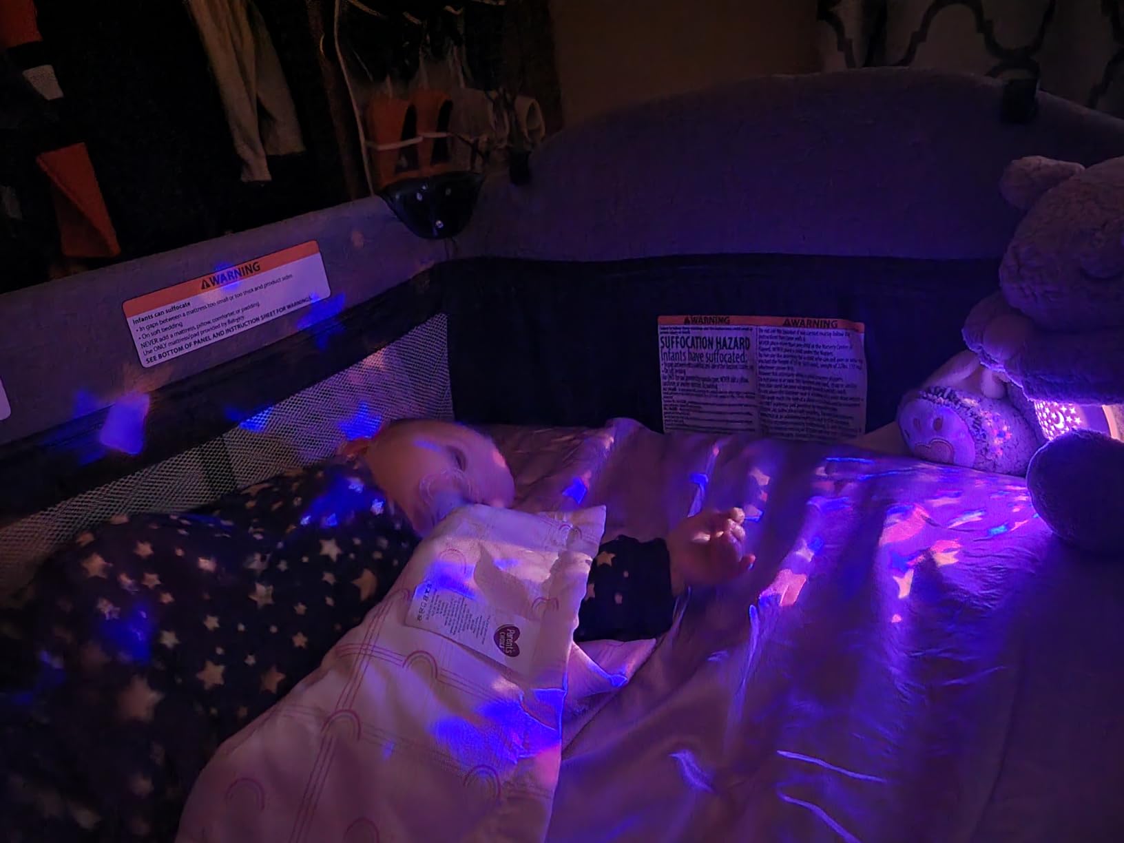 BEREST Baby Sleep Soother with Projector Night Light & Auto-Off Timer, Musical Sheep Plush Toy with White Noise, Heartbeat, Shushing, Lullabies for Newborns, Infants Shower Gift customer photo 2