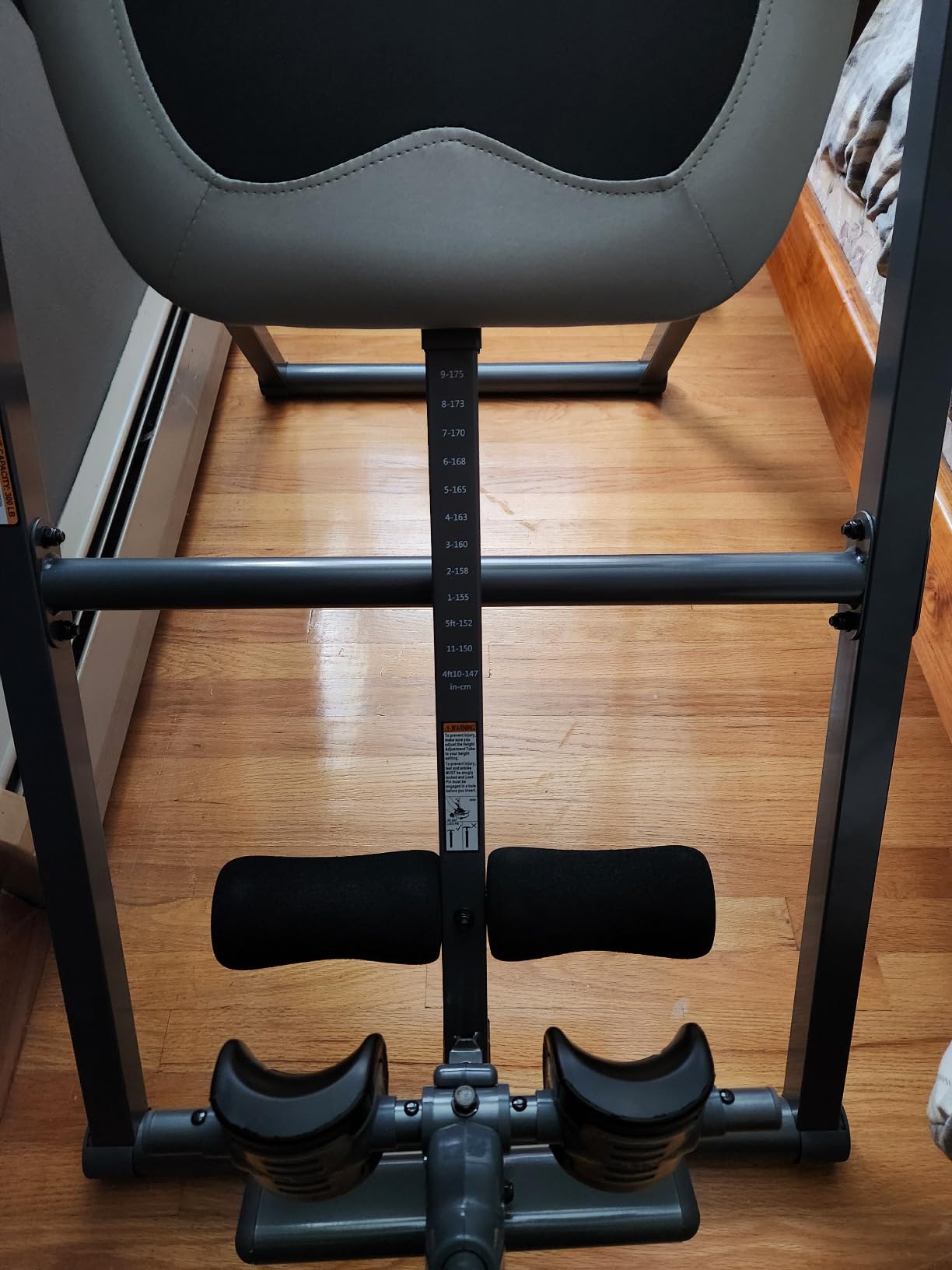 Innova Health and Fitness Inversion Table with Adjustable Headrest, Reversible Ankle Holders, and 300 lb Weight Capacity customer photo 1