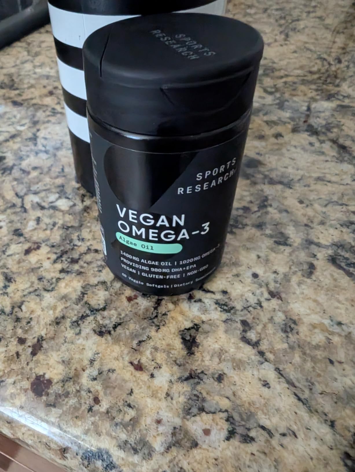 Sports Research Vegan Omega-3 Algae Oil 1040mg, 60 Count Plantgels | Triglyceride Form EPA & DHA - Vegan, Non-GMO, Carrageenan-Free Softgel customer photo 1