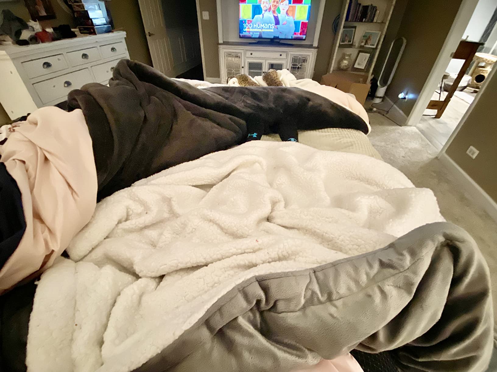 Pure Enrichment WeightedWarmth - 2-in-1 Heated Weighted Blanket, 13 lbs (50