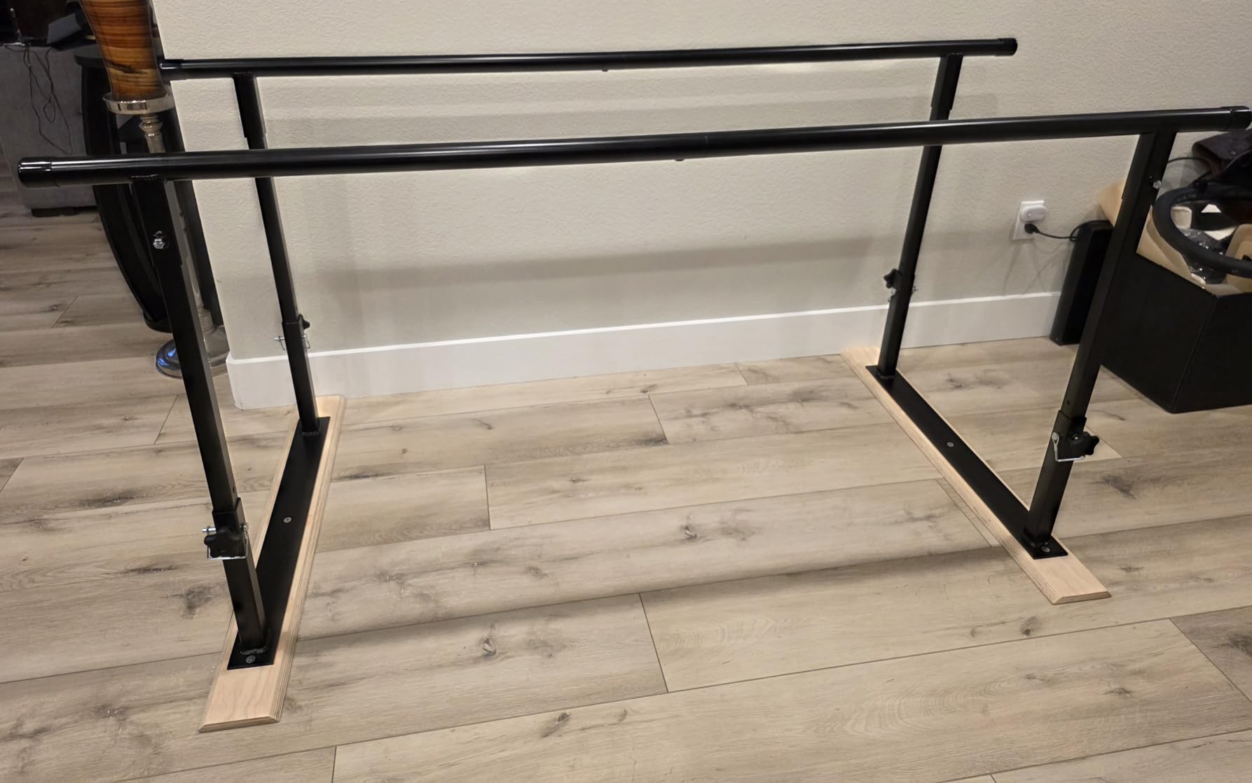 Physical Therapy Parallel bars - Fixed Width - (6ft) - Made in the USA | Free standing - No need to bolt down customer photo 2