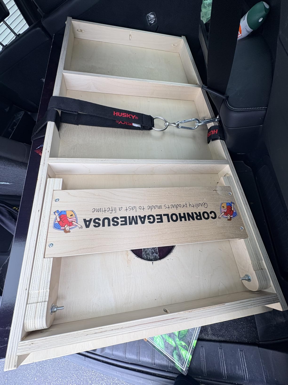 CornholeGamesUSA Pro Cornhole Boards Set | Made in USA | 3/4 Baltic Birch | No Bounce | Triple Thick Legs | Two Brace & Handles, Tournament 2x4 Regulation Set with Score Tower & Cornhole Bags customer photo 1