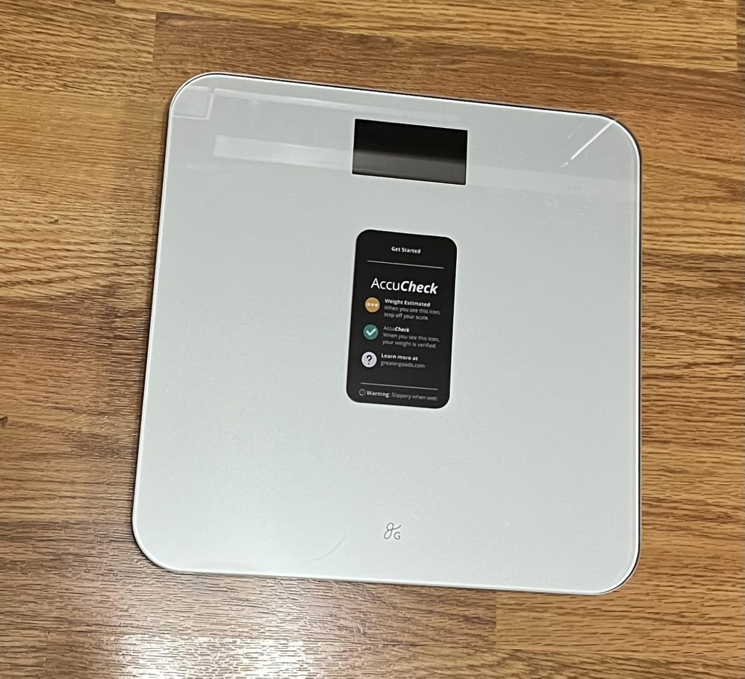 Greater Goods AccuCheck Digital Bathroom Scale for Body Weight (Pearl Gray) | Accurate Weight Scale with Double-Check Tech, Large High-Contrast Backlit Display, 400lb Capacity, Easy to Read, Auto-Step On customer photo 1