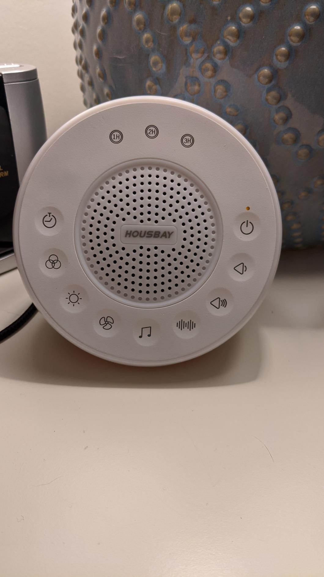 White Noise Machine with 31 Soothing Sounds, 5W Loud Stereo Sound, Auto-Off Timer, Adjustable Volume, Sleep Sound Machine for Baby, Kid, Adult - Wood Grain customer photo 2