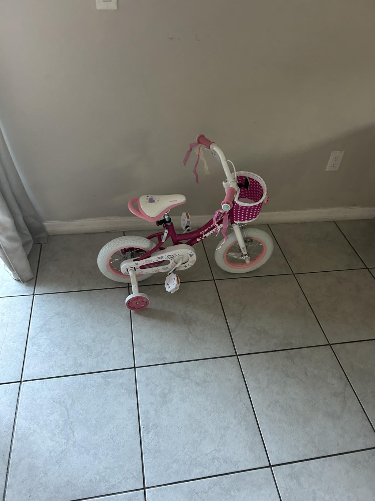 JOYSTAR Angel Girls Bike for Toddlers and Kids Ages 2-12 Years | 12-20 Inch Kids Bike with Training Wheels & Basket, 20 24 Inch Bicycle with Kickstand customer photo 2
