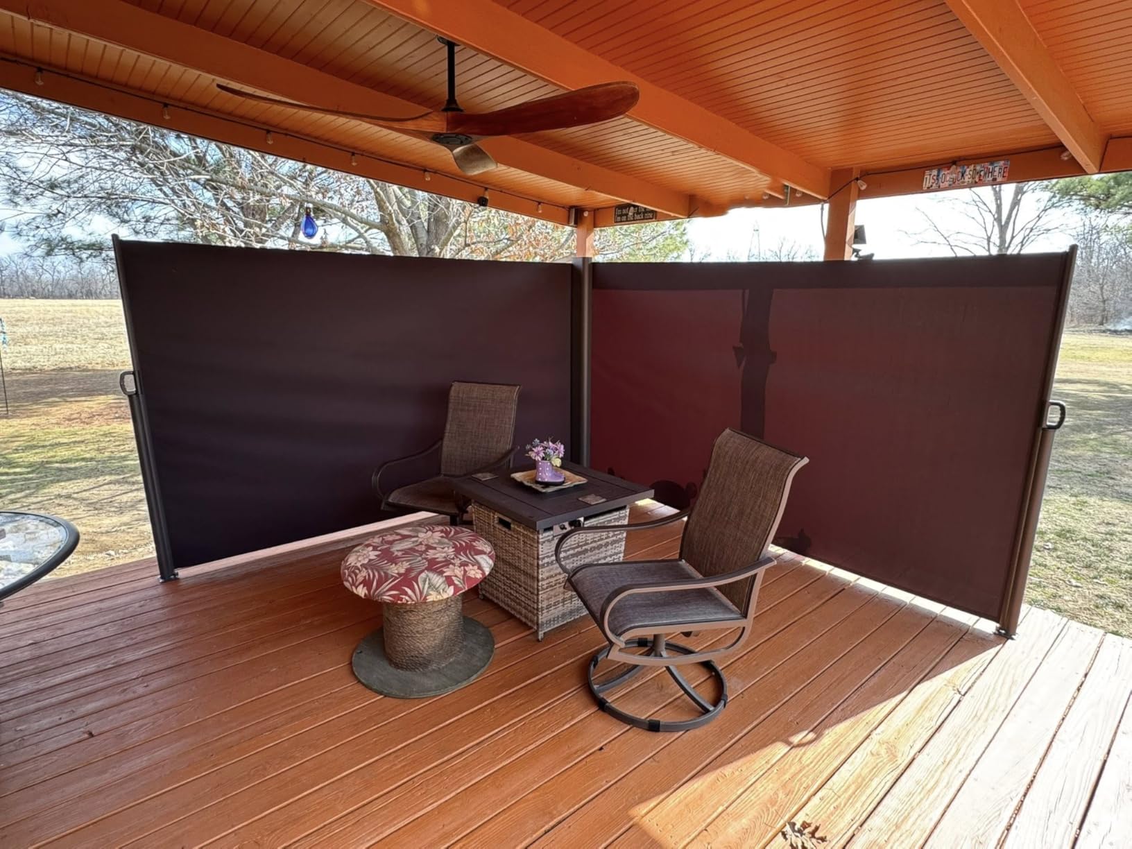 VEVOR Retractable Side Awning, UV 50 118