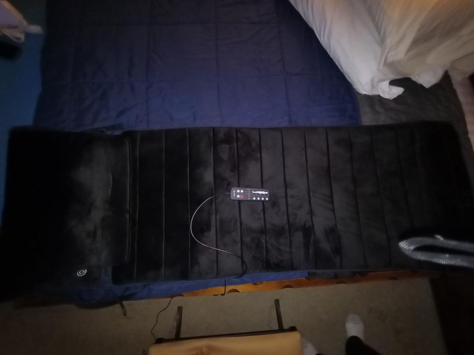 COMFIER Full Body Massage Mat with Movable Neck Pillow, Shiatsu Back Massager with 10 Vibrating Motors & Heat, Massage Pad customer photo 1