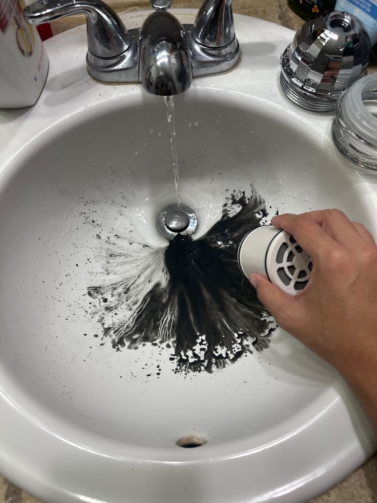 Filtered Shower Head with Handheld, High Pressure Rainfall Shower Head | Filter for Hard Water, Removes Chlorine & Impurities, 60'' Hose, Adjustable Holder, Chrome Finish (Silver) customer photo 1