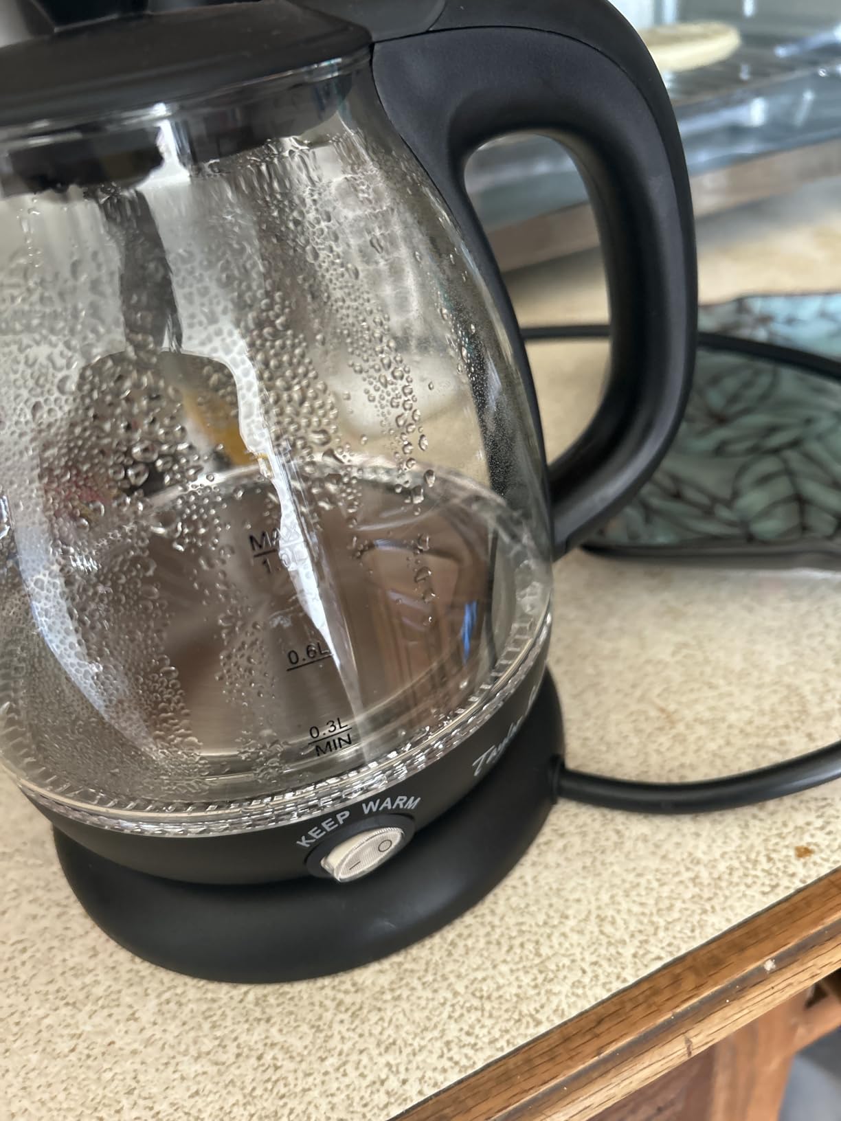 Taylor Swoden Electric Kettle with Tea Infuser, 1L, Black | Keep Warm, LED Light, Auto Shut-Off & Boil Dry Protection, BPA Free customer photo 2