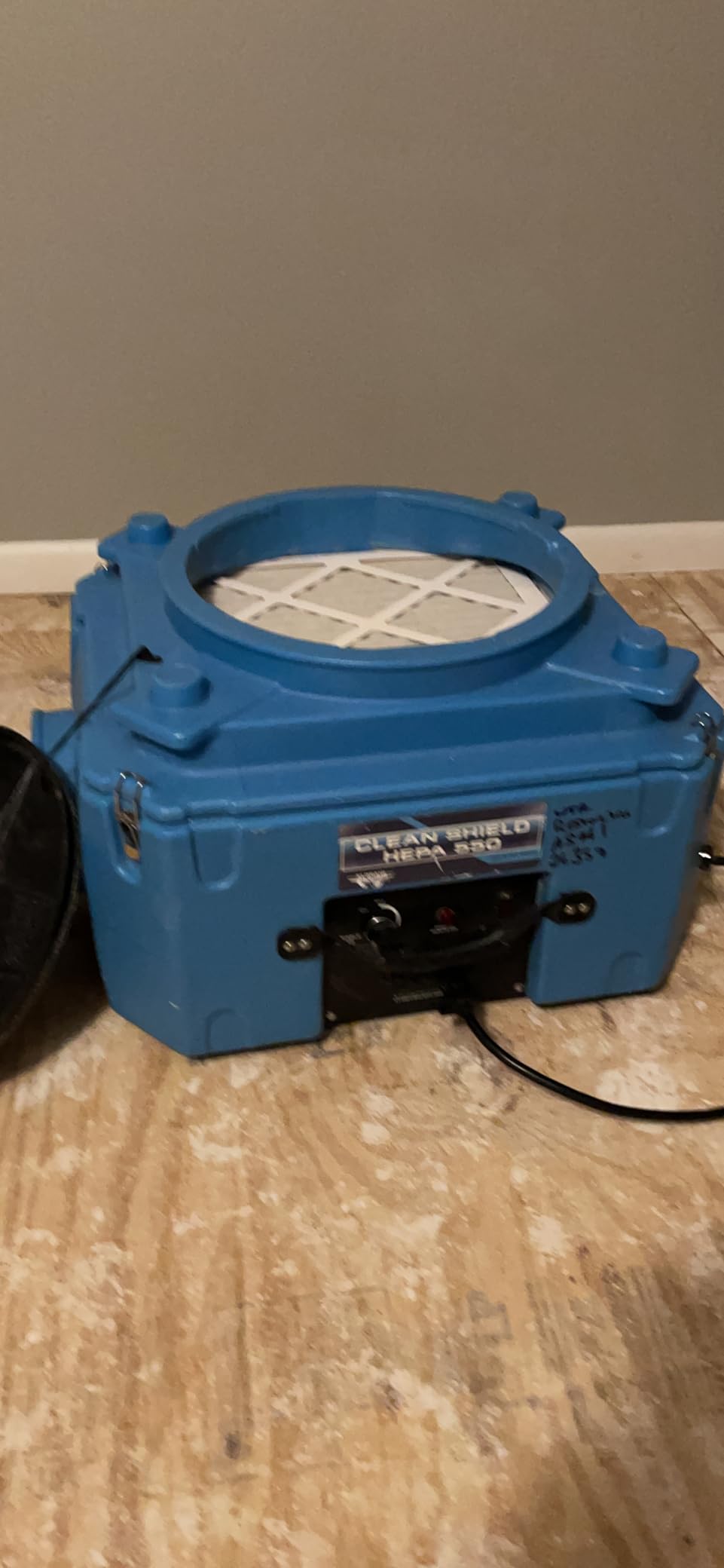 ALORAIR PureAiro HEPA Pro 870 Air Scrubber with UV-C Light Sterilization | 3-Stage Filtration Negative Machine, Professional Water Damage Restoration for Air Cleaner, 10-Year Limited Warranty, Blue customer photo 2