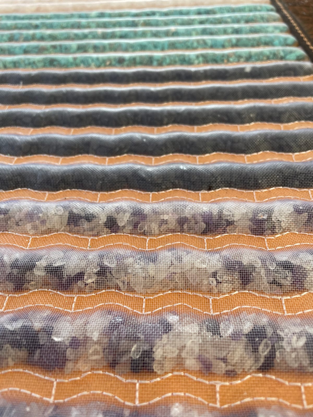 PHYMAT 5-Gemstone Far Infrared Heating Mat, Hot Stone Relaxation, 67x27in | Visible 5-Color Gemstone Mat, Far Infrared Warmth, Crystal Mat, Ideal for Yoga & Meditation, Adjustable Temp & Auto-Off customer photo 1