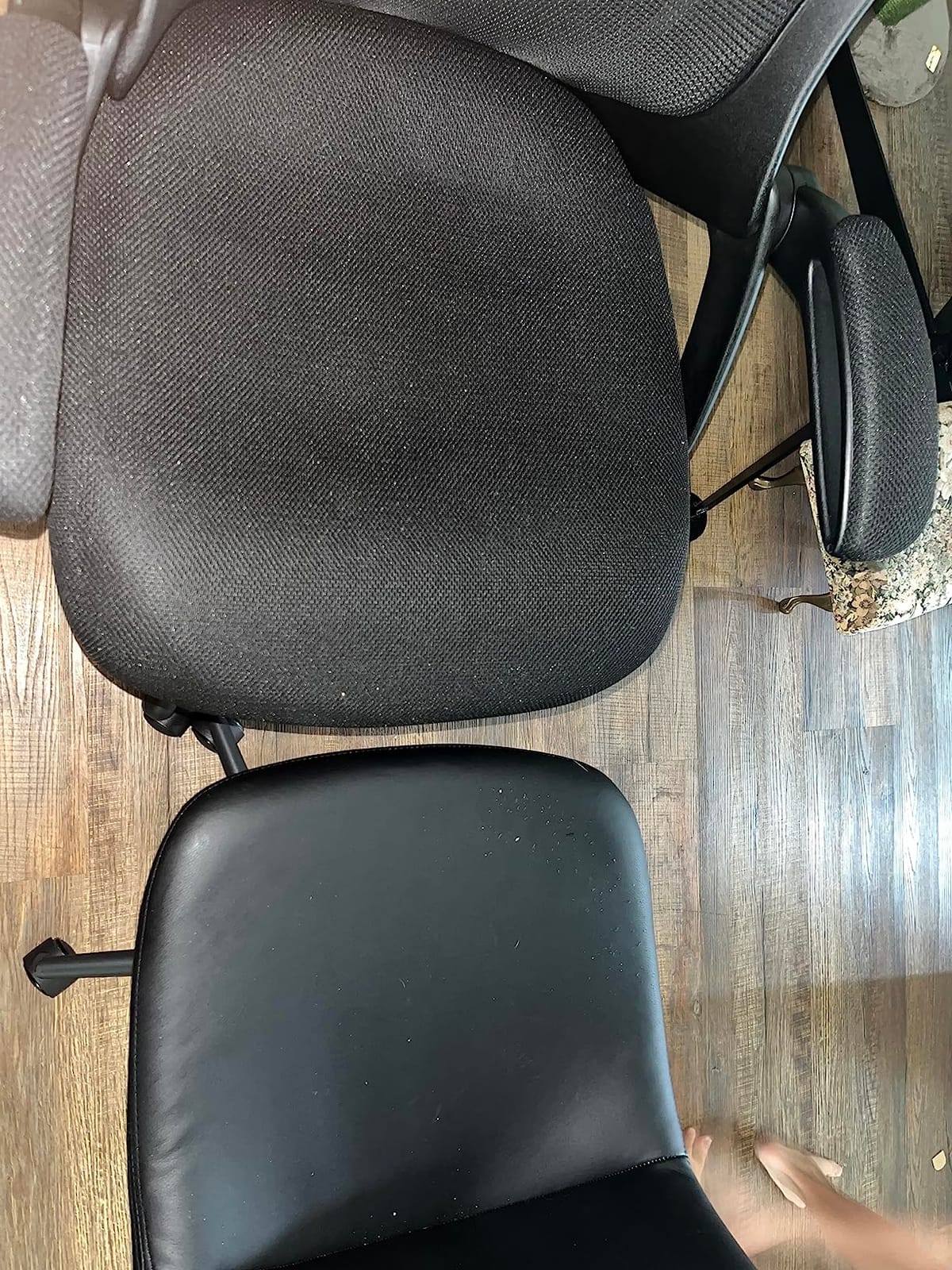 HYLONE Drafting Chair Tall Office Chair High-Back Mesh Standing Desk Stool with Adjustable Footrest Ring and Flip-Up Arms, Black customer photo 2