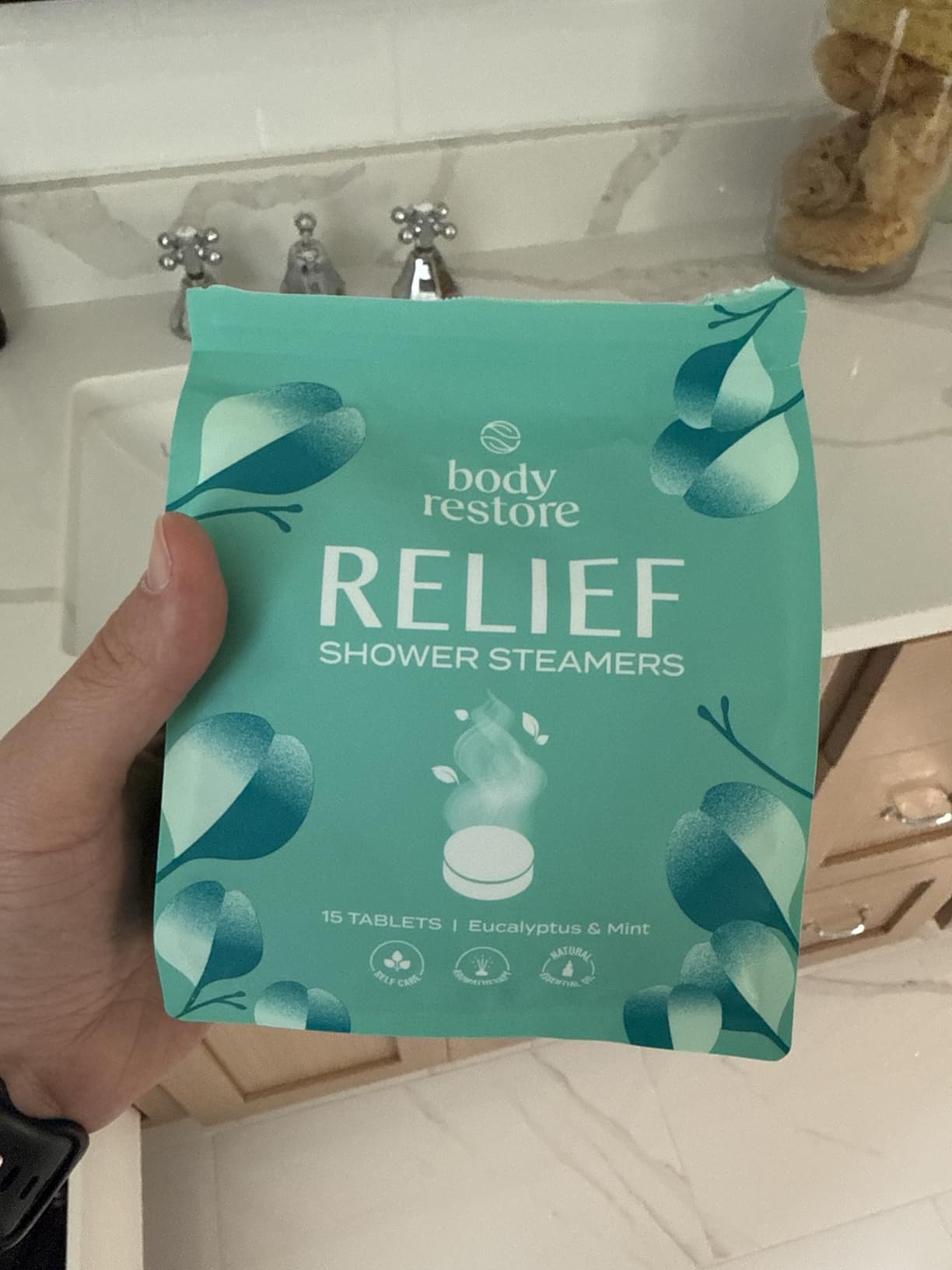 Body Restore Shower Steamers Aromatherapy 15 Pack - Fathers Day Gift for Dad, Birthday Gifts for Women & Men, Spa Stress Relief & Relaxation Self Care Gifts - Premium Eucalyptus Essential Oil Tablets customer photo 2