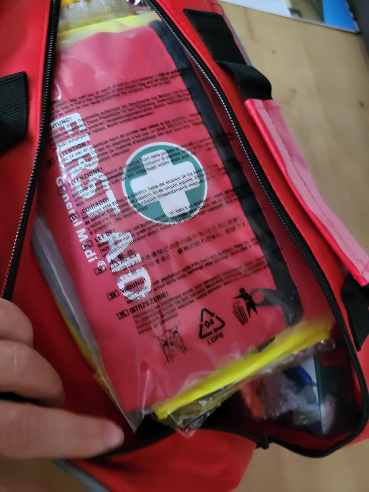 General Medi 127-Pieces Roadside Car Emergency Kit Include Mini First Aid Kit, Jumper Cables, Tow Rope, Bandage, Safety Vest, Emergency Triangle, All in One Pack customer photo 2