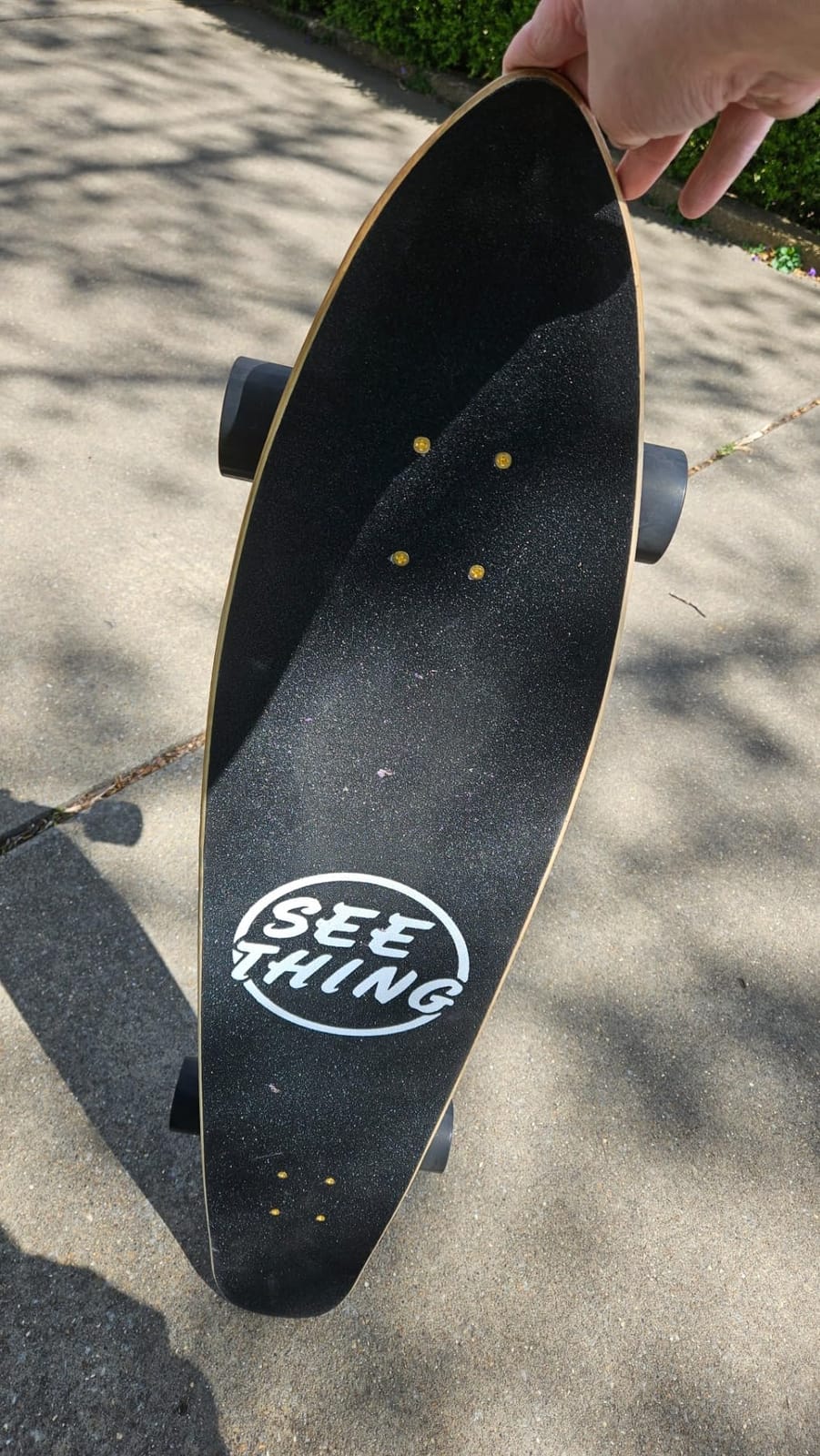 seething 42 Inch Longboard Skateboard Complete Cruiser Pintail, The Original Artisan Maple Skateboard Cruiser Pintail for Cruising, Carving, Free-Style and Downhill customer photo 1