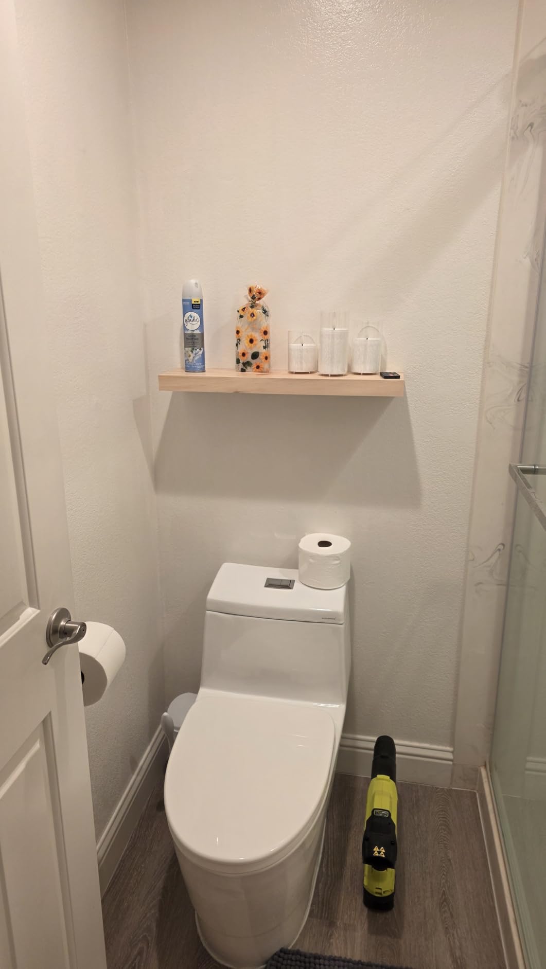 Homeforia 36 Inch Floating Shelves, High-End Solid Pine Wood, Set of 2 | American Walnut Finish, Holds Up To 50 Lbs Per Shelf, Hidden Brackets, Hardware Included, 36 x 6.5 x 1.75 Inch customer photo 1