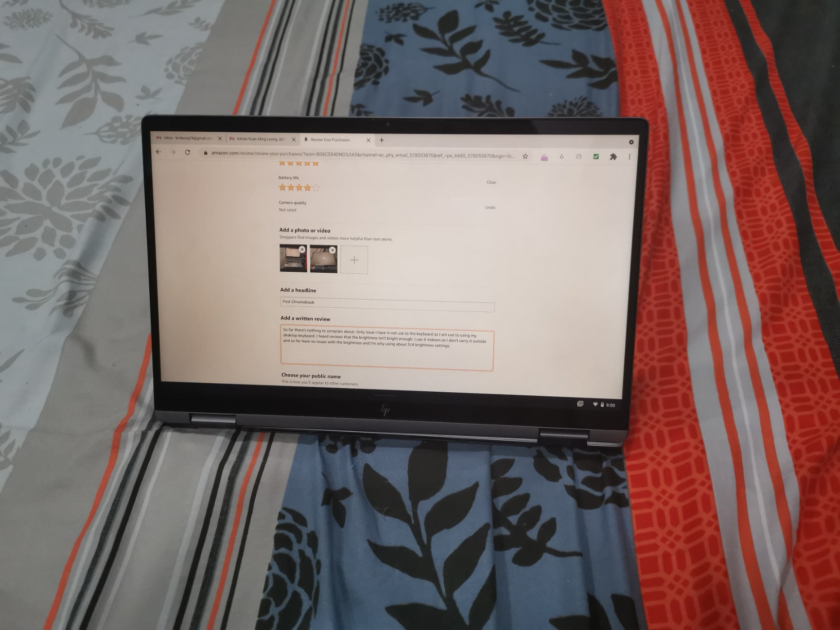 HP Chromebook, 2-in-1, 14C-CA0053DX, i3-10110U, 8GB, 64GB, S customer photo 1