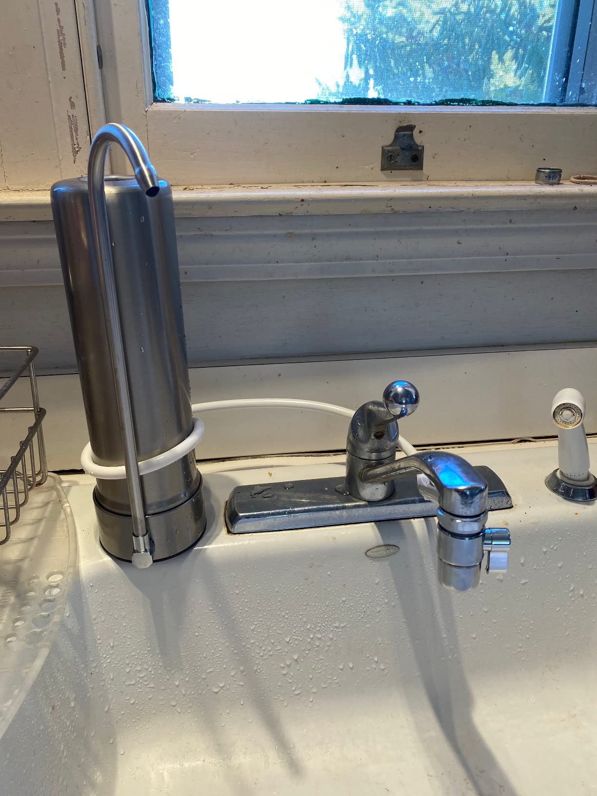 Waterdrop CTF-01 Water Filter for Sink Faucet, NSF/ANSI 42 Certified Countertop Water Filter System, 5-Stage Stainless Steel Sink Filter, Reduces Heavy Metals and 99% Chlorine, 8000 Gallons, 1 Filter customer photo 1