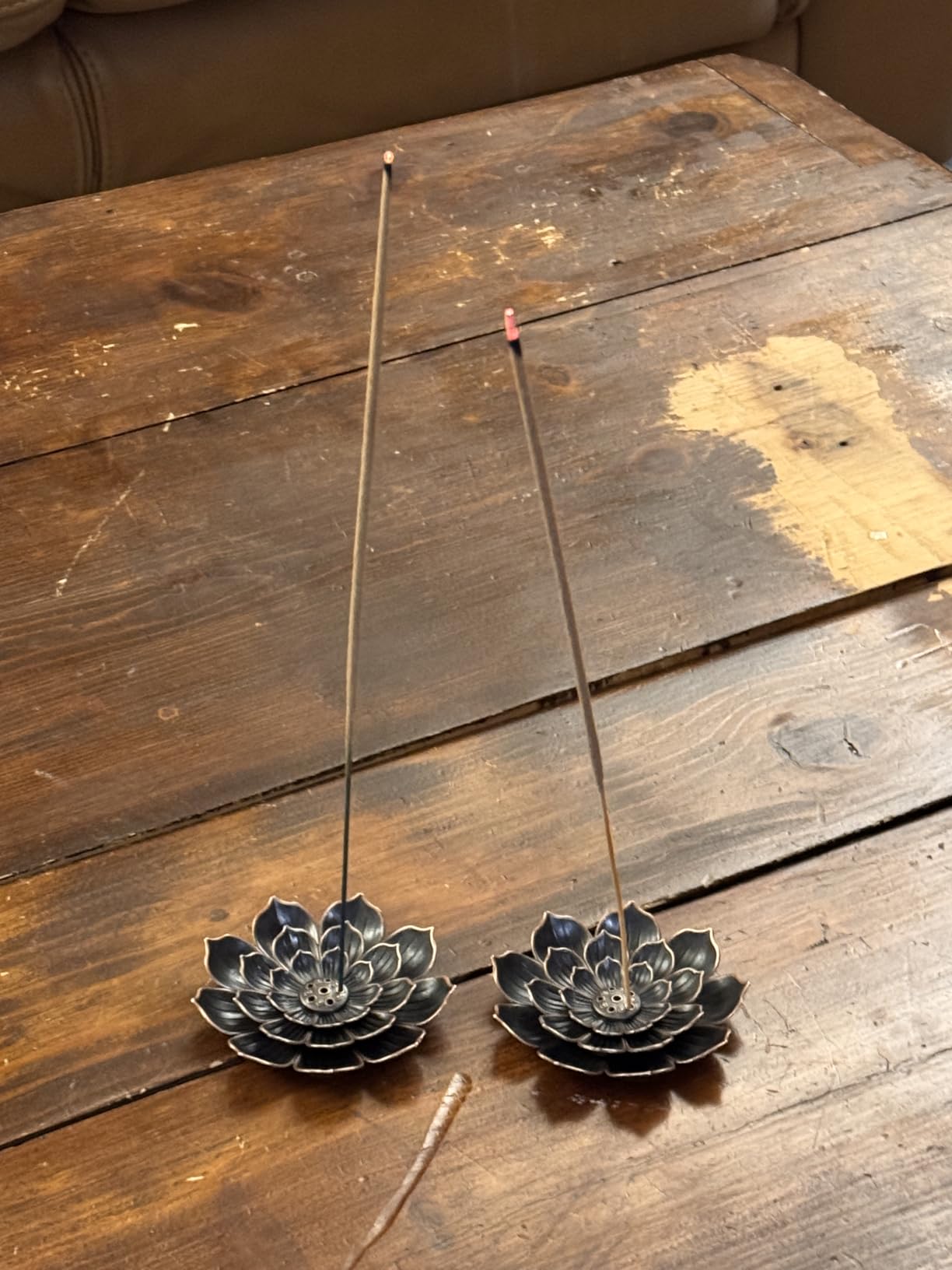 GARMOLY Incense Burner, Incense Holder for Sticks, Brass Lotus Incense Stick Holder and Detachable Ash Catcher customer photo 2