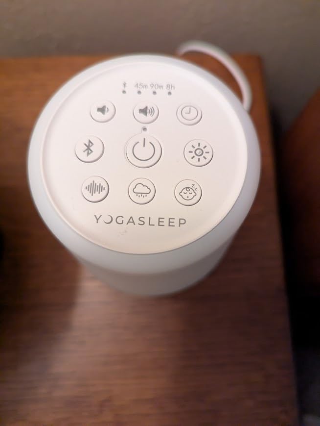 Yogasleep Duet White Noise Sound Machine & Night Light, 30 Natural Sounds, Bluetooth-Wireless Speaker for Travel, Office Privacy, Concentration, Sleep Aid for Adults & Baby, Registry & Nursery Gift, White customer photo 1