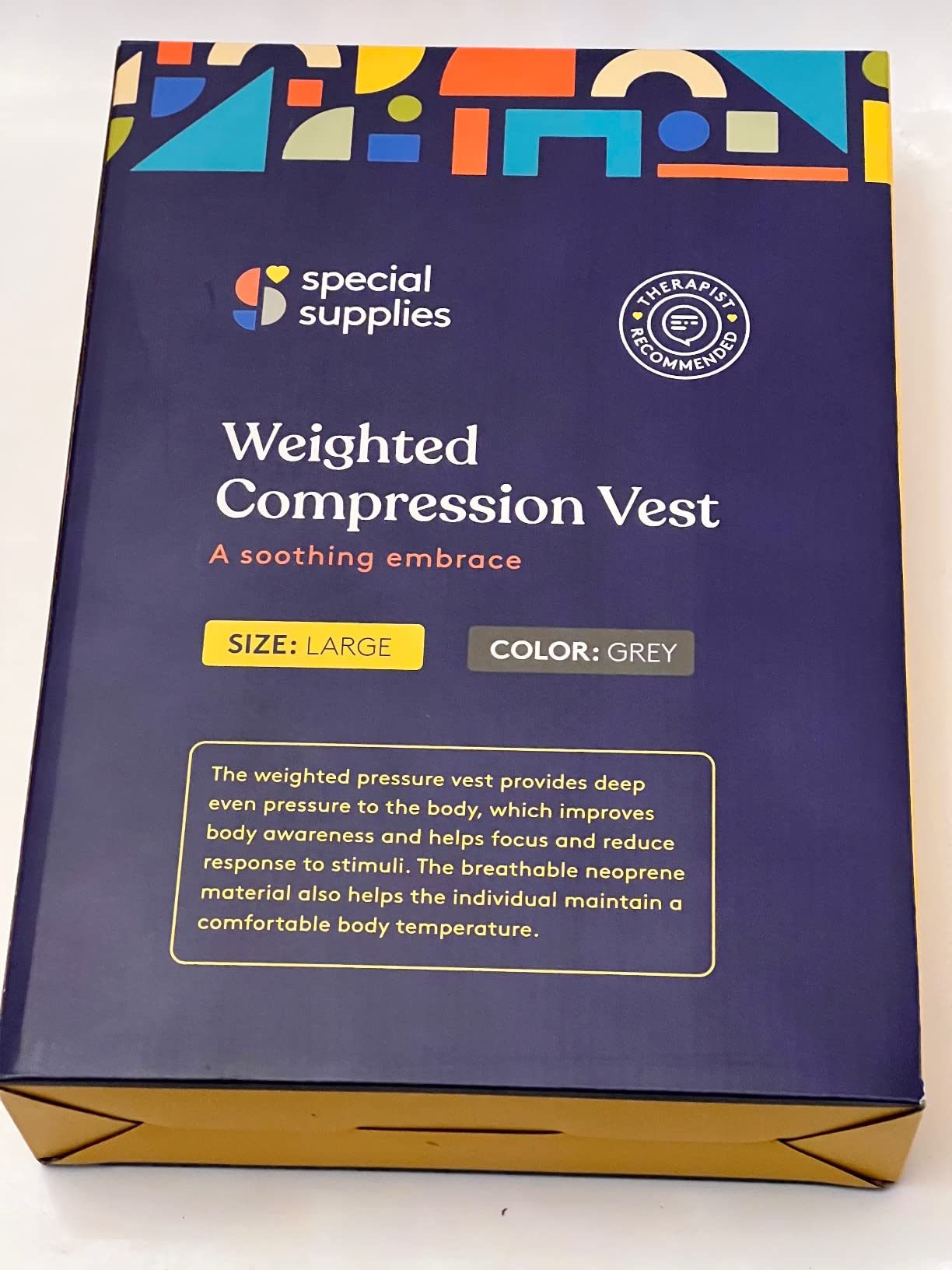 Special Supplies Weighted Sensory Compression Vest for Kids with Adjustable Weight Fit customer photo 2