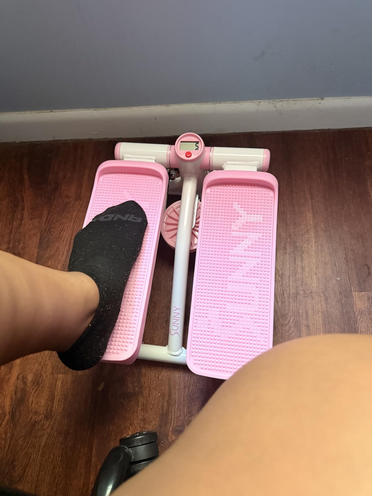 Sunny Health & Fitness Mini Steppers with Digital Monitor and Resistance Bands, Compact Low-Impact Cardio Machines for Home Workouts customer photo 2