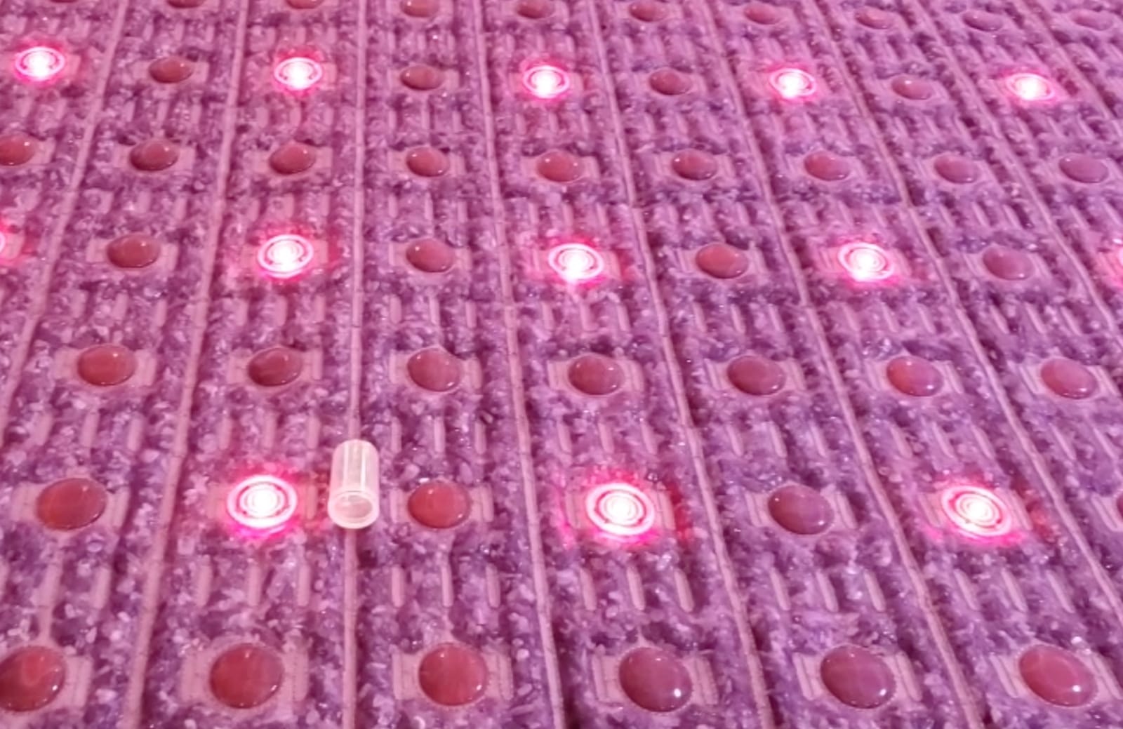 MediCrystal Far Infrared Amethyst Mat - Natural Agates + Photon Red Lights - FDA Registered Manufacturer - Negative Ion - FIR Heating Pad (Single 75L x 39W) customer photo 2