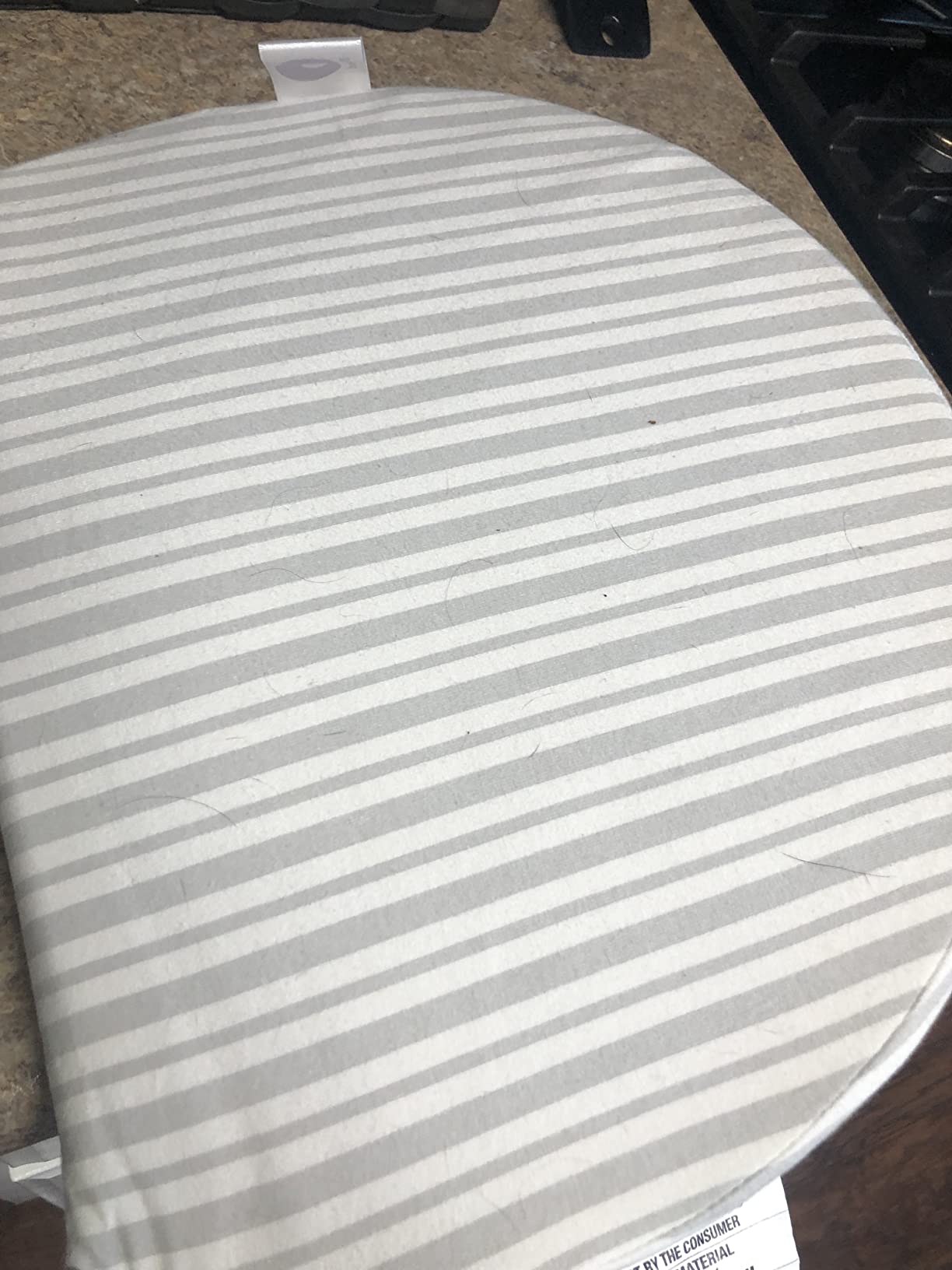 Boppy Wedge Pregnancy Pillow - Compact Support Wedge Maternity Pillow for Back, Knees, Pelvic Floor at Home, Office & Travel with Washable Knit Cover - Gray Modern Stripe customer photo 1