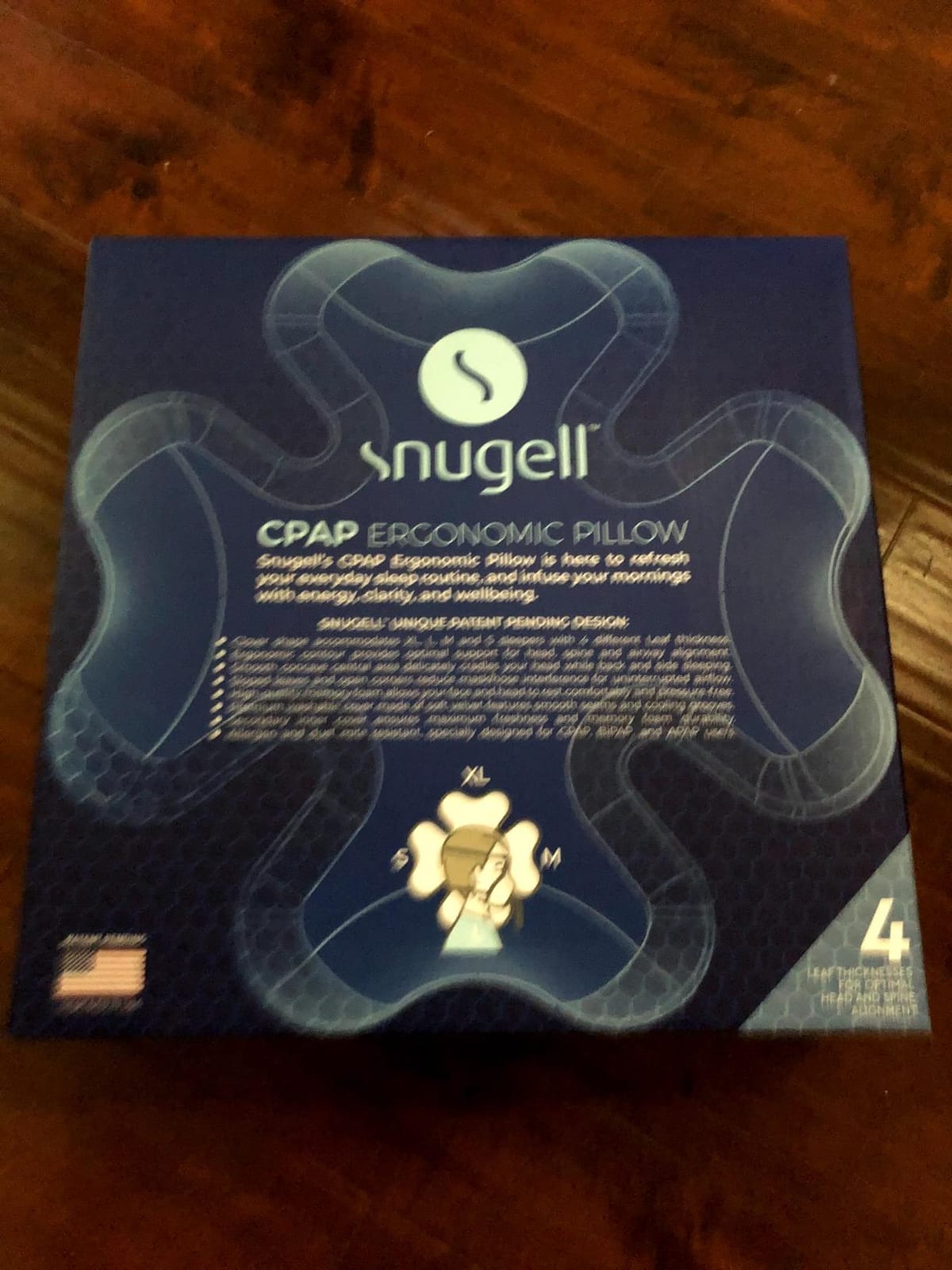 Snugell CPAP Pillow for Side Sleeping - Memory Foam with Clover-Shaped Design - Adjustable Heights (4 Options) - Provides and Promotes Proper Head & Spine Alignment for CPAP Mask Users customer photo 2