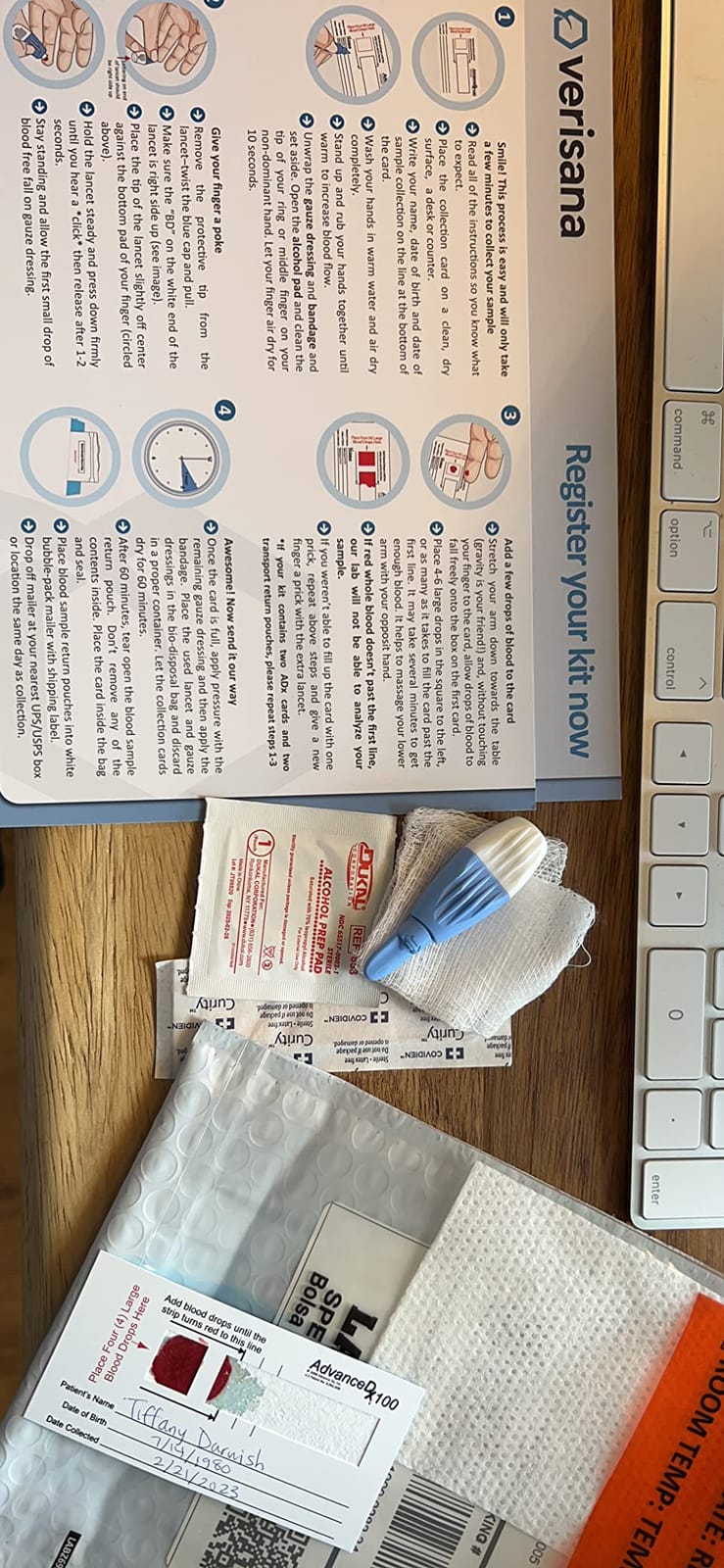 Perimenopause Test - At-Home Testing Kit for Women - Measure Estradiol, LH & FSH Levels - Analysis by CLIA-Certified Lab - Verisana customer photo 2