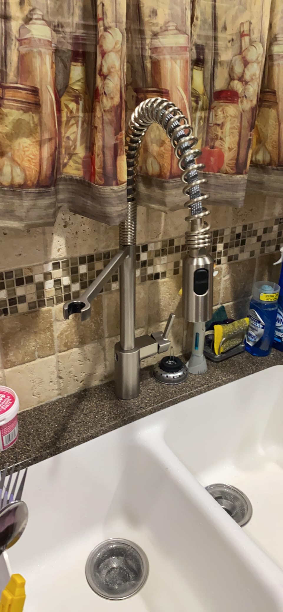 Moen Align Brushed Gold Motionsense Wave Sensor Touchless One Handle Pre-Rinse Farmhouse Spring Kitchen Faucet, 5923EWBG customer photo 1