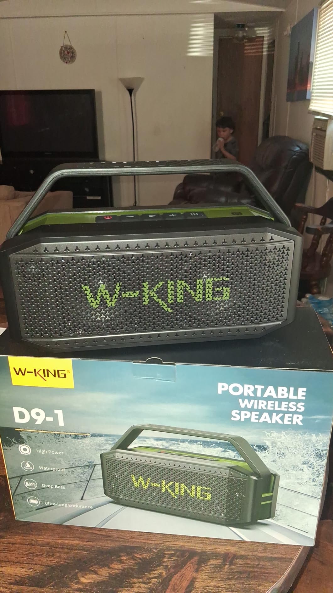 W-KING Bluetooth Speaker, 100W Max IPX7 Outdoor Portable Loud Speakers | 108dB Waterproof Floating Rugged Party Boombox 60W Large Speaker Wireless Subwoofer, 7.2'' Deep Bass Radiator, 40H, EQ TF AUX customer photo 2