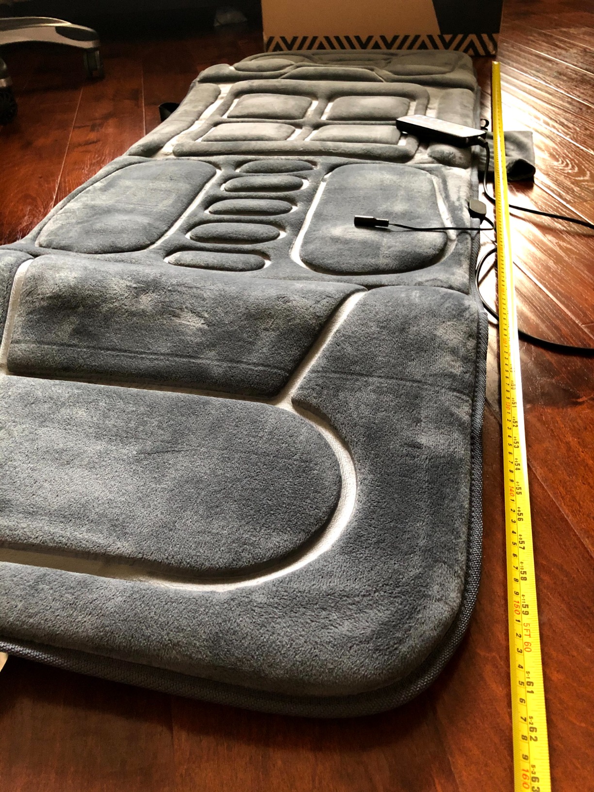 GIANTEX Full Body Massage Mat with Heat with 10 Vibration Areas | Back Massage Chair Pad, Automatic Shut-off, Heated Massage Mattress Pad for Back Pain Relief customer photo 1