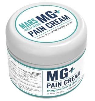 Mars Wellness MG+ Magnesium Cream Pain Relief - Extra Strength Magnesium and Arnica Cream - 4 OZ Tub - Neuropathy, Muscle Pain, and Leg Cramps Relief customer photo 2