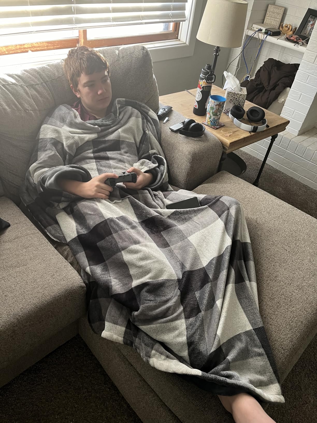 Snuggie The Original Wearable Blanket With Sleeves & Pockets | Cozy Oversized Throw for Adult Men & Women customer photo 1