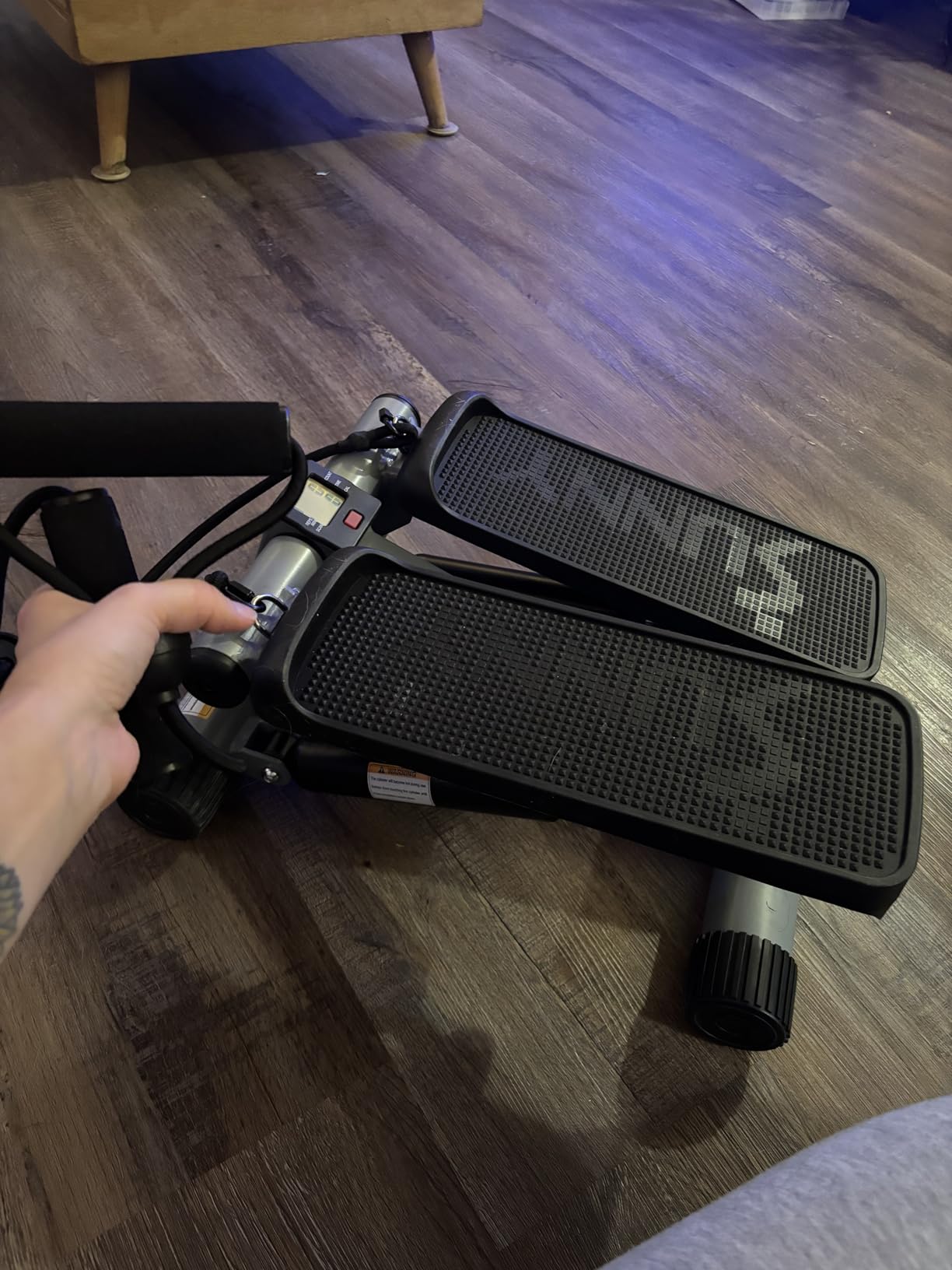 Sunny Health & Fitness Stair Stepper for Home | SunnyFit App Connection, Long Stride Length, Home Gym Exercise, Compact Foldable, Leg and Glute Training customer photo 1