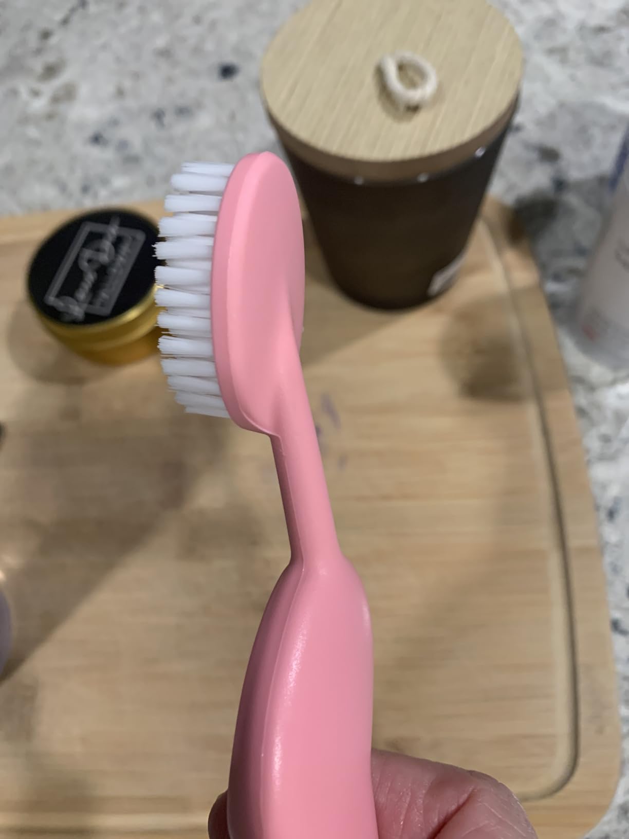 RADIUS Toothbrush Big Brush, BPA Free and ADA Accepted, Right Hand, Purple and Big Brush Case, Purple, 1 count customer photo 1