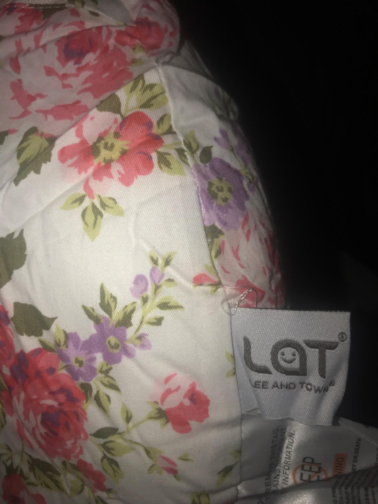 LAT Nursing Pillow for Breastfeeding, 100% Cotton Removable Cover, Ergonomic Breast Feeding Pillows for Mom and Baby, Machine Washable (Giraffe & Elephant) customer photo 1