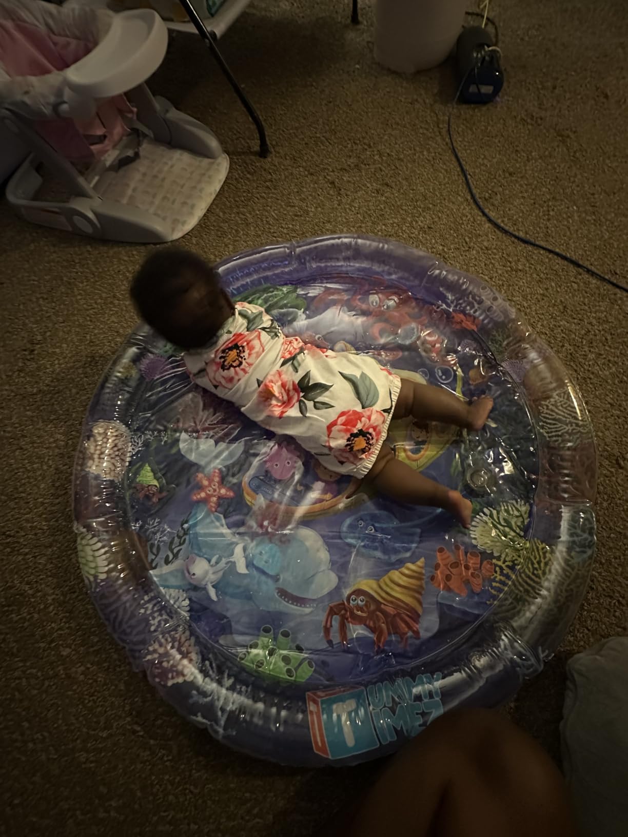 TT TUMMYTIMEZ Premium Tummy Time Water Mat, Extra Large Multi-Stage Activity Center Promoting Baby Motor & Sensory Development, Inflatable Playmat Visual Stimulation Gift Infants Toddlers Boys Girls customer photo 2