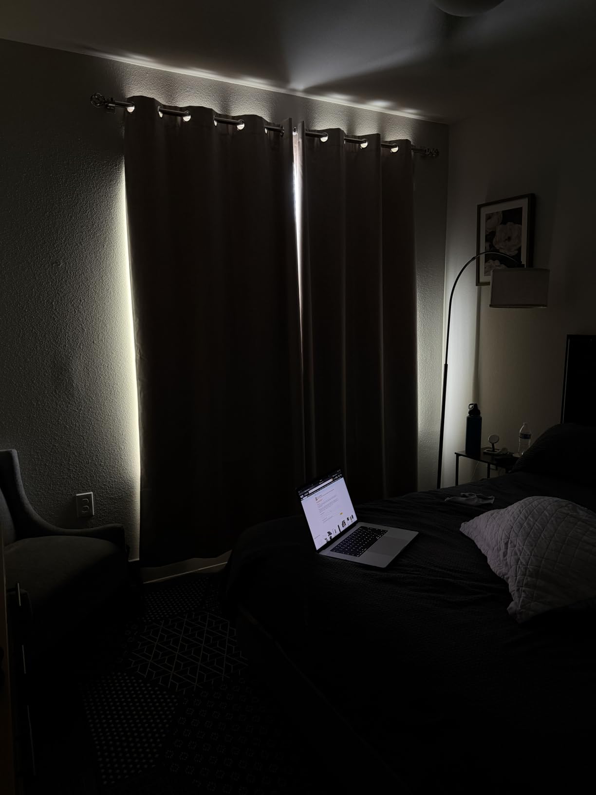 MIULEE 100% Blackout Linen Curtains for Bedroom 52x84 Inches Natural Beige | Room Darkening, Light Blocking, Thermal Insulated, Grommet Top, Linen Textured, Window Curtains for Living Room, 2 Panels customer photo 1