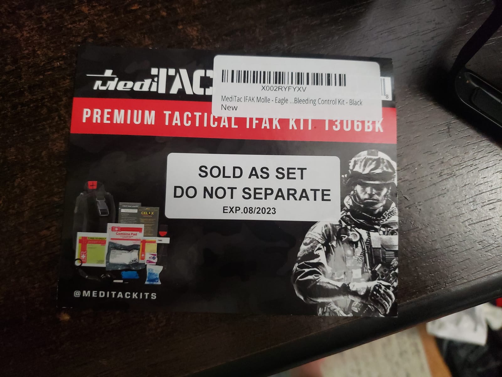Premium Tactical Trauma IFAK Kit with Celox Hemostatic Granules, SOF Tourniquet and Pressure Bandage in Molle Pouch, Bleeding Control Kit (Black) customer photo 1