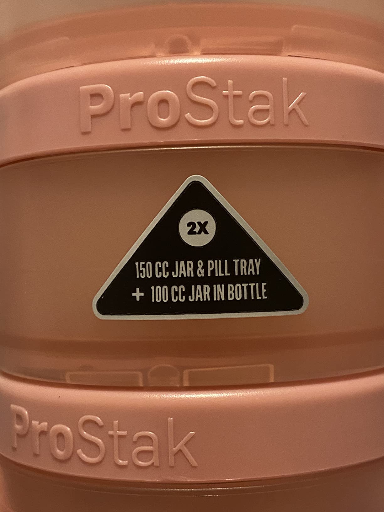 BlenderBottle ProStak Plastic Pill Organizer and Storage 22 oz Rose Pink | Leak-Proof | Blenderball Whisk Technology customer photo 2
