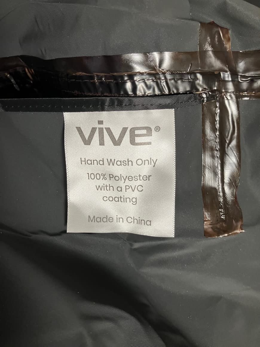 Vive Wheelchair Poncho - Lightweight, Breathable and Waterproof Raincoat - Reusable and Packable Cape With Hood - Men, Women customer photo 2