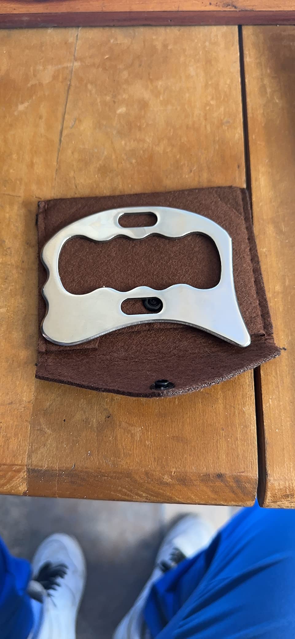 Gua Sha Scraping Tool Stainless Steel, Body Massage for Neck Back | Grade Stainless Steel Scraping Tool for Soft Tissue Upgrade Physical Therapy Stuff, Legs, Massage apparatus, Gua sha Tool customer photo 1