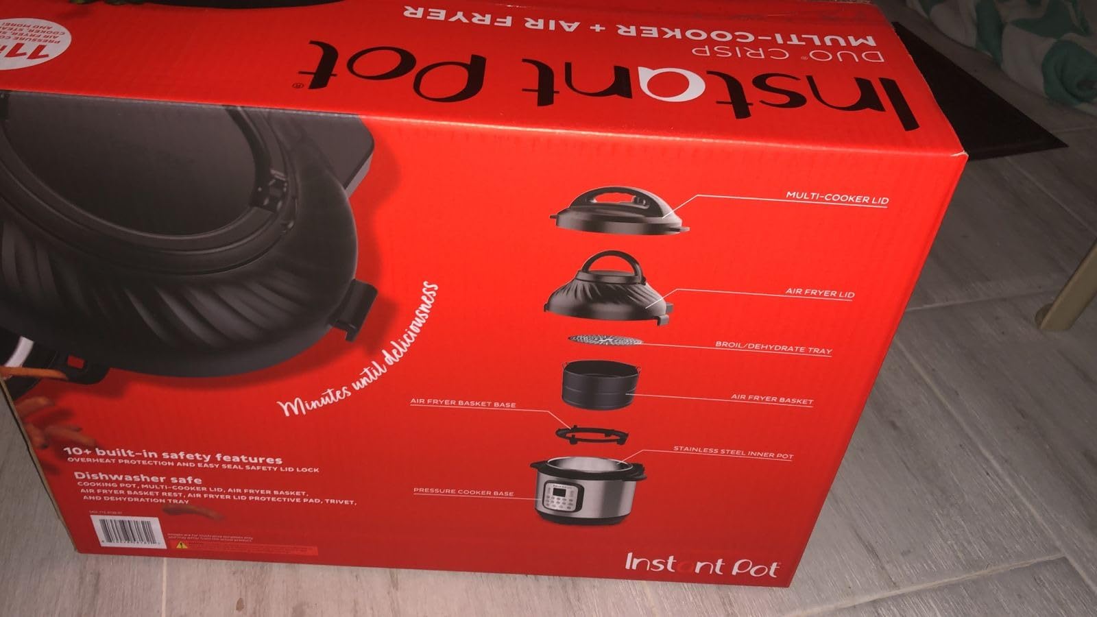 Instant Pot Duo Crisp 11-in-1 Air Fryer and Electric Pressure Cooker Combo with Multicooker Lids that Air Fries, Steams, Slow Cooks, Sautes, Dehydrates, & More, Free App With Over 800 Recipes, 6 Quart customer photo 2