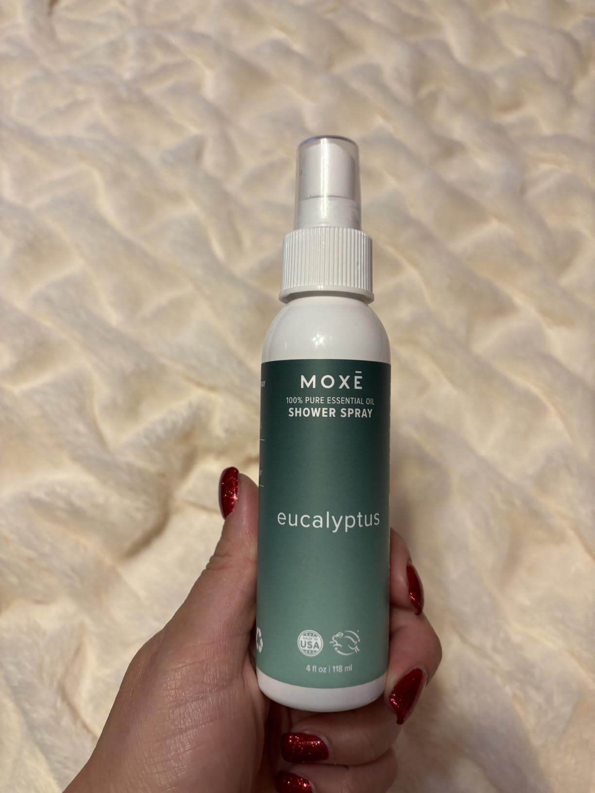 MOXĒ Eucalyptus Oil Shower Mist, Spa Steam Spray, Certified Natural 100% Essential Oils, Made in USA, Aromatherapy, Sinus Congestion Relief, Tension Relief, 4 Ounces customer photo 2
