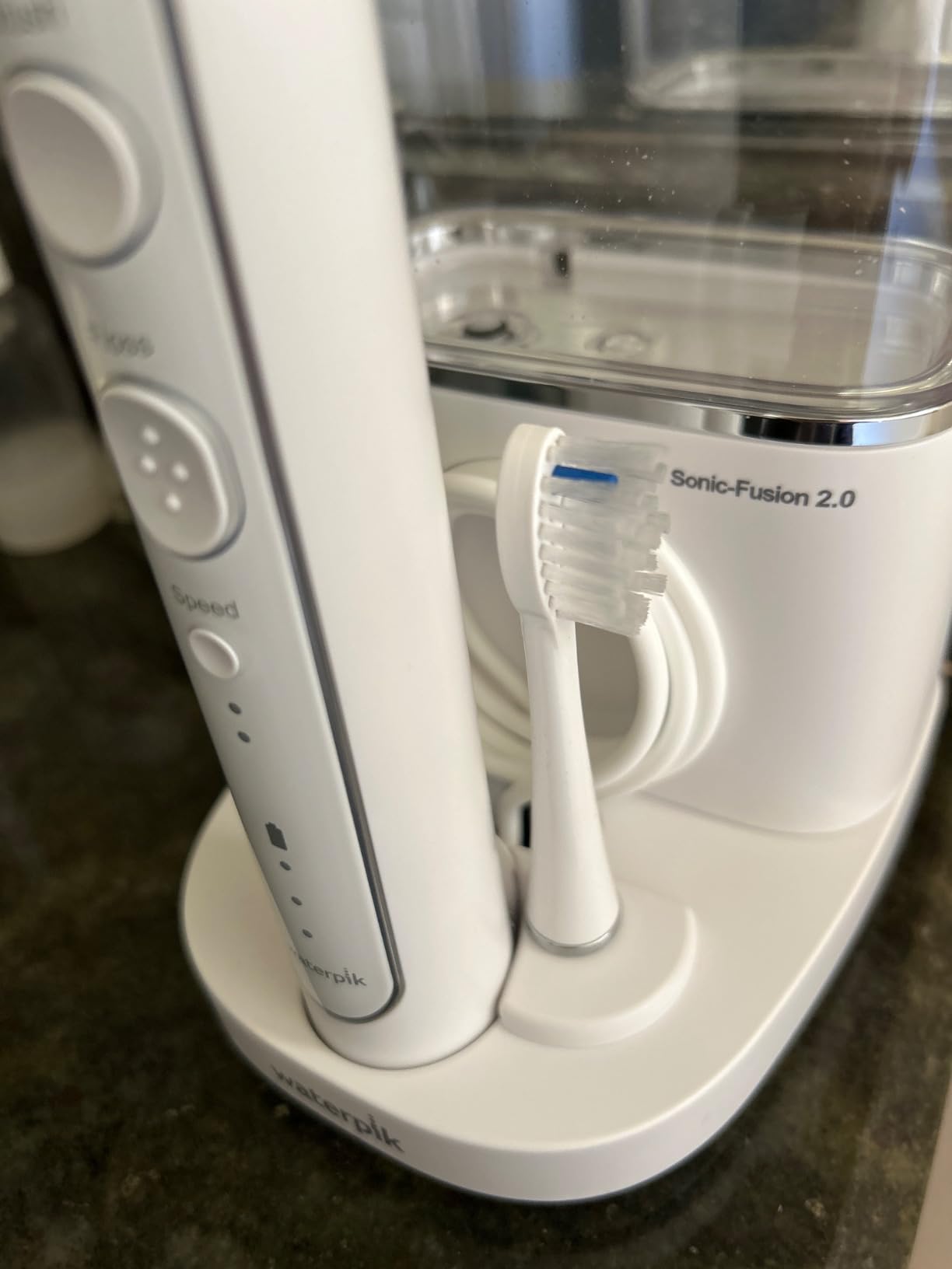 Waterpik Sonic-Fusion Flossing Electric Toothbrush Water Flosser, Black | 2-in-1 Combo with 3 Modes for Daily Gum Health & Cleaning Teeth, Braces, Implants, ADA Accepted, SF-04 customer photo 2