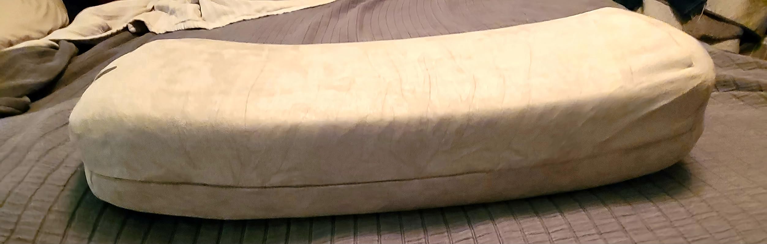 Tumaz Yoga Bolster Set, Rectangular Yoga Bolster with Washable Cover | Soft bolster for restorative yoga, meditation and stretching. Includes 8-ft strap, carry handle and washable cover customer photo 1