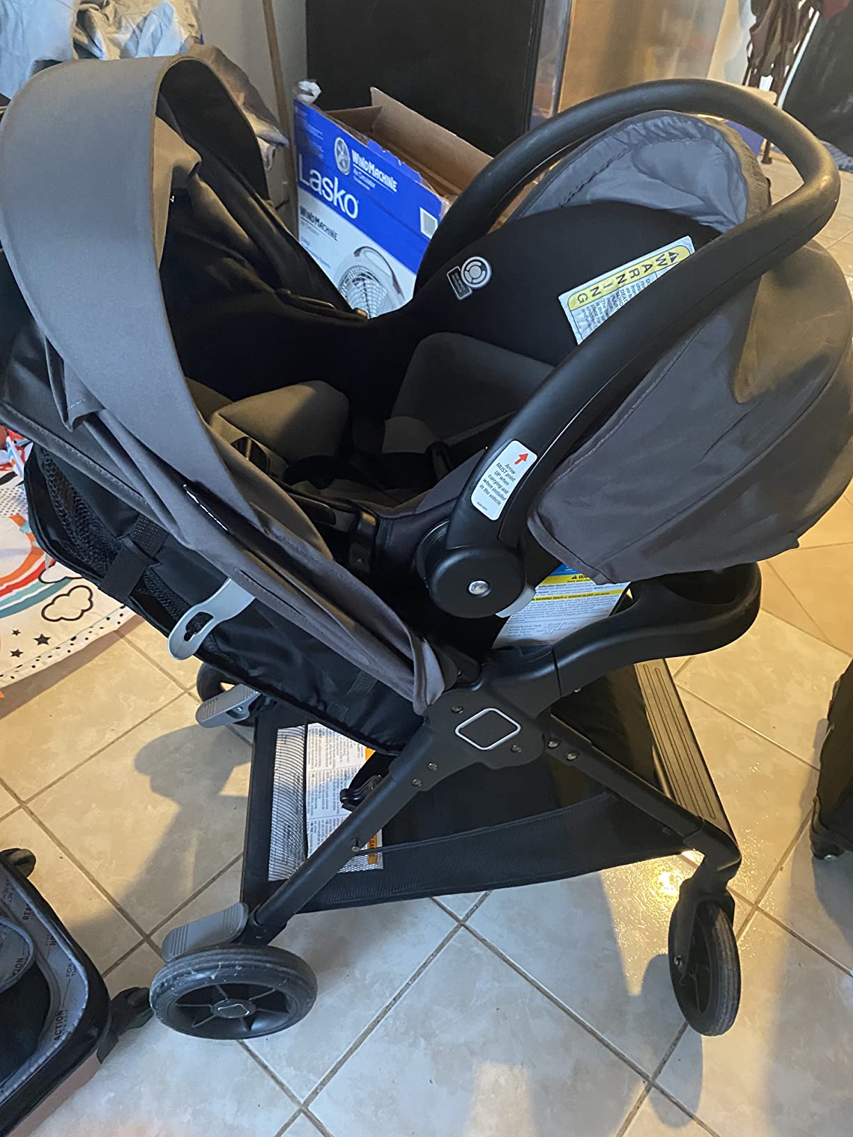 Safety 1st Smooth Ride Travel System Stroller and OnBoard FLX Infant Car Seat, Black Cherry customer photo 2